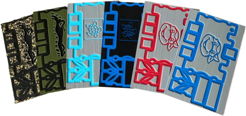 Next Level Inc | Turtlebox Seadek Pads | Fits Gen 2 and Gen 3 Models | Custom Ninja Turtle Design | Adhesive Backing | Turtlebox Speaker Accessories | Storm Gray/Ruby Red - Image 5